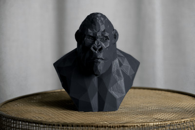 Geometrische gorilla büste - geometrische, gorilla-büste