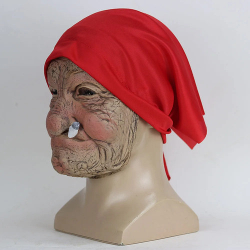 Lustige granny latexmaske - granny,