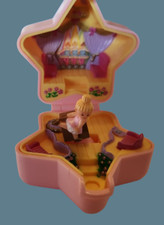 polly pocket bluebird disney, super star hair, herz m. schleife, viele bew. Funk