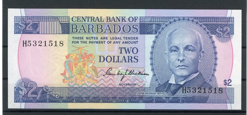 Barbados dollar banknote unc - 2,