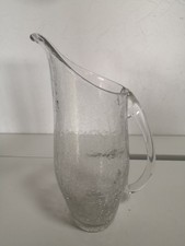 Craquele Glaskaraffe  Braun-Feldweg Krug Kanne