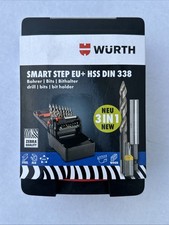 Würth SMART STEP  HSS-Spiralbohrern EU+ DIN 338, Bits + Halter Art. 0624 910 119