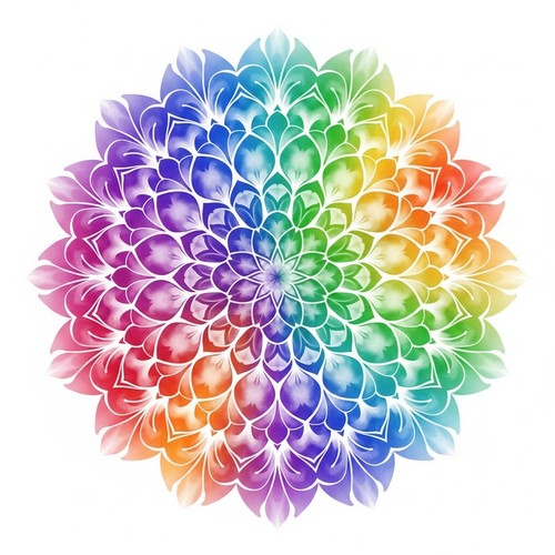 Sticker round mandala car - round,