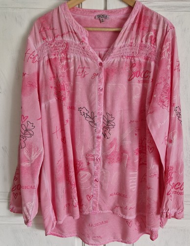 Bluse tunika soccx - rosa, gr