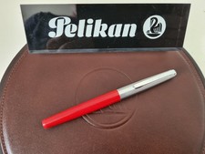 PELIKAN Pelikano Füllhalter Schulfüller rot Modell 4 "M" Rechtshänder 1973-1978