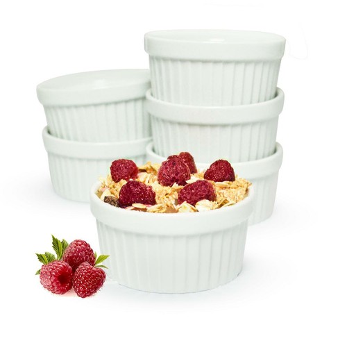 Soufflé förmchen keramik - 6x,