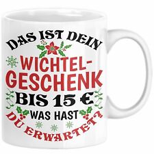 Trendation - Wichtelgeschenk für 15 Euro Tasse Wichteln für Frauen Kollegen Wich