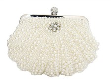 Perlen Umhängetasche Abendtasche Handtasche Hochzeit Braut Clutch Party