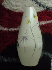 GROSSE   VINTAGE   BLUMENVASE  , TON  , WEST  GERMANY , BLUMENMUSTER  ,  60 cm