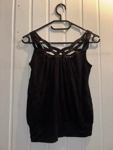 Damen top s 36 schwarz - h&m,