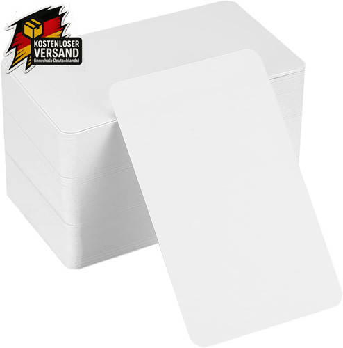 150 blanko papierkarten - 150,