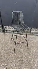 SKLUM Barhocker Pedido Synthetischer Rattan High Stool Schwarz