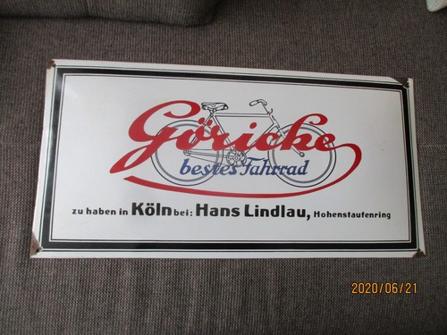 Emaile schild gewölbt - schild,