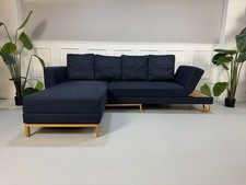 Brühl Fourtwo Sofa Stoff Schlafsofa Four Two Blau Daybed Gästebett