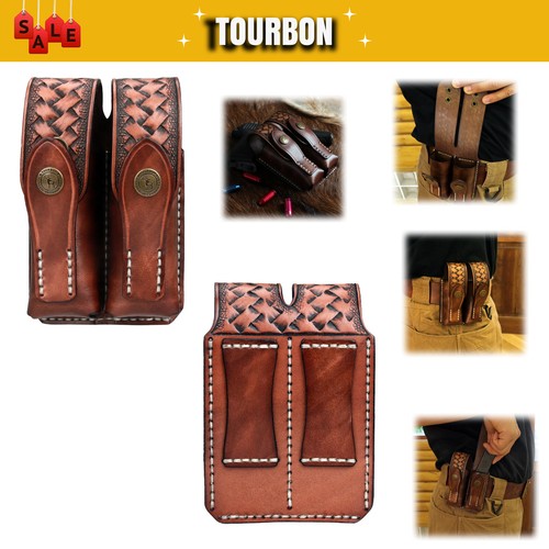 Tourbon leder magazintasche - tourbon,