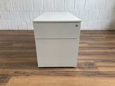 Steelcase Rollcontainer Hängeregister weiß 80cm tief abschließbar