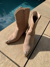 Cowboy Stiefel Beige Gold 39 Damenstiefel