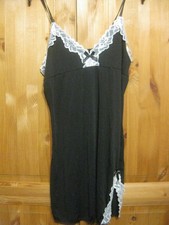 Damen Nachthemd Gr.38 M "stretch" schwarz "Spitze" romantisch süß
