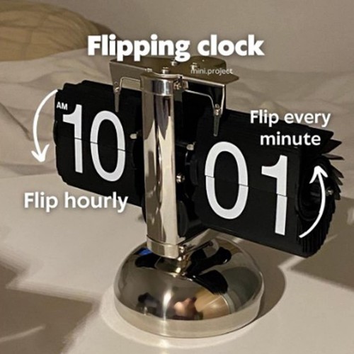 Digital flip down clock - clock, retro