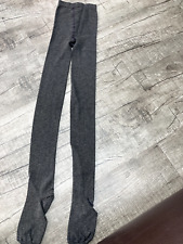 Damen Stümpfe mit Fuß, grau, blickdicht, Gr. M (40/42), gebraucht