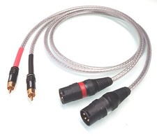 Sommercable -Corona- HighEnd Adapterkabel - Cinch auf XLR-Stecker - Carbon - OFC