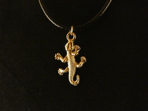 Eidechse anhänger mit - anhänger, kette