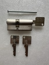 Ikon Schließzylinder, Doppelzylinder, mit 3 Schlüssel, Edelstahl