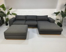 Bolia Sepia Sofa Designer Stoff Grau Couch 3 Sitzer Ecksofa Schlafsofa Gästebett