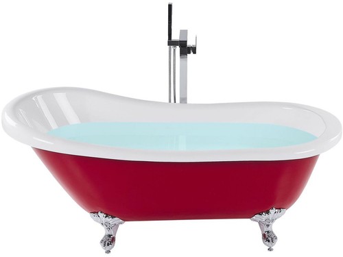 Retro badewanne rot - retro,