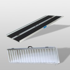 Rollstuhlrampe Rampe Rollstuhl 184cm 270 kg klappbar Alu rutschfeste Oberfläche