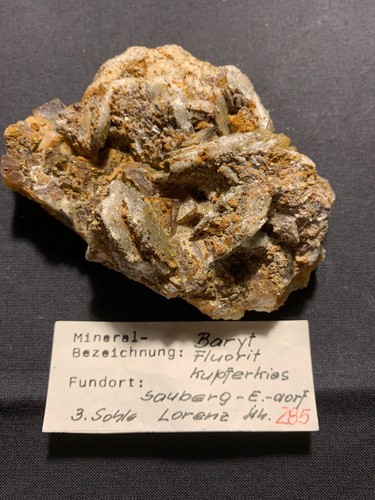 Baryt fluorit kufperkies 3 - baryt,,