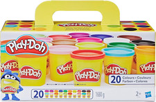 Play-Doh Super Colour Set Mit 20 Dosen Modelliermasse (Insgesamt 1,6 Kg), Bastel