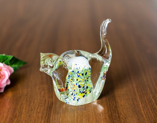 Murano glas figur katze - glas,