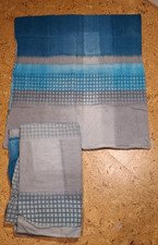 Kaeppel Biberbettwäsche blau grau aus 100% Baumwolle, 80x80 + 135x200