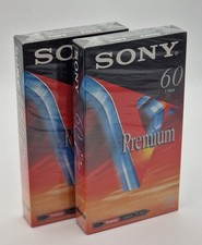2x - VHS Sony Premium E-60 VHS