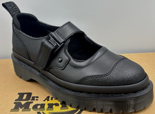 Dr Martens Black Indica II Tech Strap Bex Mary Jane Schuhe Größe UK 6 EU 39