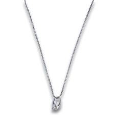 Anhänger mit Kette 585 Gold 14 Kt Weißgold Wert 490,-