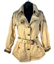 KHUJO womens sz S trench coat