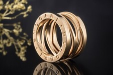 BVLGARI B.zero1 4-Band Ring Sonderedition Zaha Hadid 52 in Roségold 750 Schmuck
