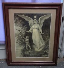altes Schutzengelbild Schutzengel Bild 3522/10