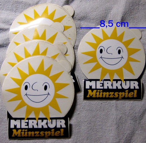 Aufkleber merkur münzspiel - aufkleber,