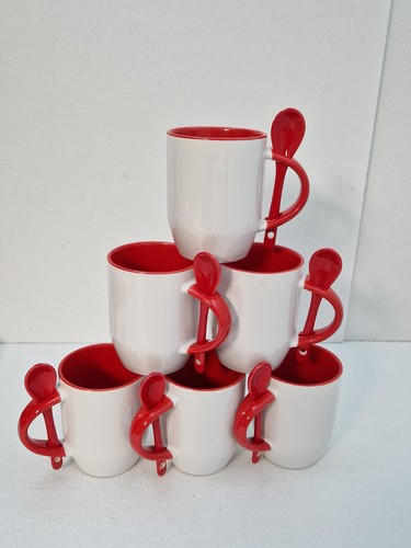 Süblimation tasse mit löffel - süblimation,