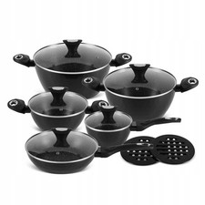 12-tlg Kochtopf-set, Aluguss