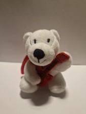 Coca Cola Eisbär mit Gitarre 10cm Plüsch Kuscheltier Plüschtier Bär Sammler 