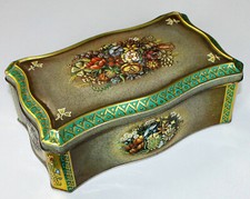 Alte Antike Blechdose Blechschachte Metalldose Haribo Lakritzen Bonn Relief