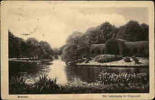 1916 Stempel BREMEN auf Feldpostkarte "Der Laubengang im Bürgerpark" Feldpost 