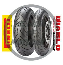 Paar Pnumatici Pirelli 120/70/15/56S 150/70/13/64S diablo ROSSO SCOOTER