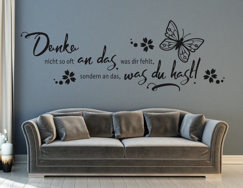 Wandtattoo wohnzimmer spruch - wandtattoo,