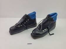 Skischuhe DDR Schwarz Blau Gr 42 Vintage Wintersport #256661