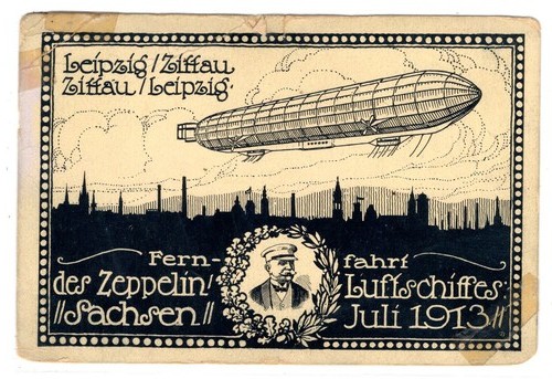 Zeppelin flugpost 1913 - flugpost,
